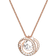 Swarovski Generation Pendant Nacklace - Rose Gold/Transparent