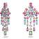 Swarovski Gema Clip Chandelier Earrings - Silver/Multicolour