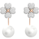 Swarovski Latisha Flower Earring - Rose Gold/Transparent/Pearls