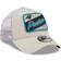 New Era Carolina Panthers Happy Camper A-Frame Trucker 9FORTY Snapback Hat Men - Khaki/White