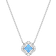 Swarovski Sparkling Dance Necklace - Silver/Blue/Transparent