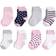 Touched By Nature Organic Basic Socks 8-pack - Navy/Light Pink