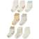 Touched By Nature Organic Basic Socks 8-pack - Neutral/Mint (10766418)