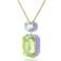 Swarovski Orbita Octagon Cut Long Necklace - Gold/Multicolour