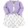 Touched By Nature Organic Cotton Dress & Cardigan - Lavender (10167745)