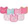 Luvable Friends Drooler Bib with Waterproof Back 7-pack Pink Balloon