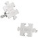 Cufflinks Inc Wedding Puzzle Pieces Cufflinks Pair - Silver