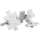 Cufflinks Inc Wedding Puzzle Pieces Cufflinks Pair - Silver