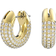 Swarovski Dextera Hoop Earrings - Gold/Transparent