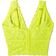 Cosabella Never Say Never Curvy Plungie Longline Bralette - Neon Yellow