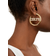 Baublebar Indianapolis Colts Logo Gold Hoops - Gold/Transparent