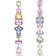 Swarovski Gema Asymmetrical Drop Long Earrings - Silver/Multicolour