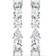 Swarovski Mixed Cuts Tennis Deluxe Ear Cuffs - Silver/Diamonds