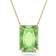 Swarovski Millenia Octagon Cut Pendant Necklace - Gold/Green