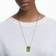 Swarovski Millenia Octagon Cut Pendant Necklace - Gold/Green