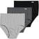 Jockey Elance Brief 3-pack - Grey Heather/Charcoal Grey Heather/Black