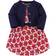 Touched By Nature Organic Cotton Dress & Cardigan - Red Flowers (10161381)