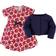 Touched By Nature Organic Cotton Dress & Cardigan - Red Flowers (10161381)