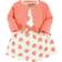 Touched By Nature Organic Cotton Dress & Cardigan - Peach (10162190)