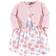 Touched By Nature Organic Cotton Dress & Cardigan - Pink Rose (10167715)