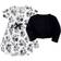 Touched By Nature Organic Cotton Dress & Cardigan - Black Floral (10161351)