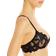 Fleur Du Mal Lily Embroidery Plunge Demi Bra - Black