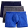 2(X)IST Cotton Stretch Boxer 3-pack - Eclipse/Lead/Dazzling Blue