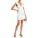 French Connection Whisper Ruffled V-Neck Mini Dress - White