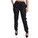 Dolce & Gabbana Printed Mid Waist Skinny Silk Pants - Black