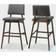 Baxton Studio Colton Bar Stool 107.4cm 2pcs