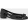 Ferragamo Jelly Ballet Flat with Vara Bow - Black