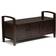 Simpli Home Warm Shaker Storage Bench 111.8x55.9cm