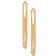 Macy's Polished Hoop Earrings 1 1/2" - Gold