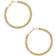 Ettika Rope Hoop Earrings - Gold/Transparent