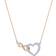 Swarovski Heart & Infinity Symbol Pendant Necklace - Rose Gold/Transparent