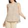 NYDJ Sleeveless Pleat Back Blouse - Sand Cat