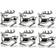 Design Imports Silver Stag Napkin Ring 6pcs