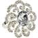 Saro Lifestyle Jeweled Floral Napkin Ring 3.8cm 4pcs