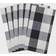 Design Imports Buffalo Cloth Napkin White, Black (50.8x50.8cm)