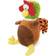 goDog Action Plush Pheasant Animated Squeaker Dog Toy