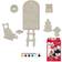 Det Gamle Apotek Santa Door Paint Yourself Decoration 15.5cm