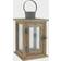 Stonebriar Rustic Wooden Candle Holder Lantern Lantern 28cm