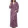 Arus Premium Fleece Full Length Bathrobe - Plum