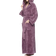 Arus Premium Fleece Full Length Bathrobe - Plum