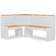 Linon Ardmore Wood/White/Natural Dining Set 68.6x109.2cm 3pcs