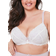 Oola Tonal Lace Padded Plunge Bra - Ivory/Nude