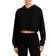 Alo Muse Ribbed Crop Hoodie - Black