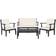 Safavieh Bradbury Outdoor Lounge Set, 1 Table incl. 2 Chairs & 1 Sofas