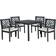 Safavieh Bradbury Patio Dining Set, 1 Table incl. 4 Chairs