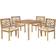 Safavieh Bradbury Patio Dining Set, 1 Table incl. 4 Chairs